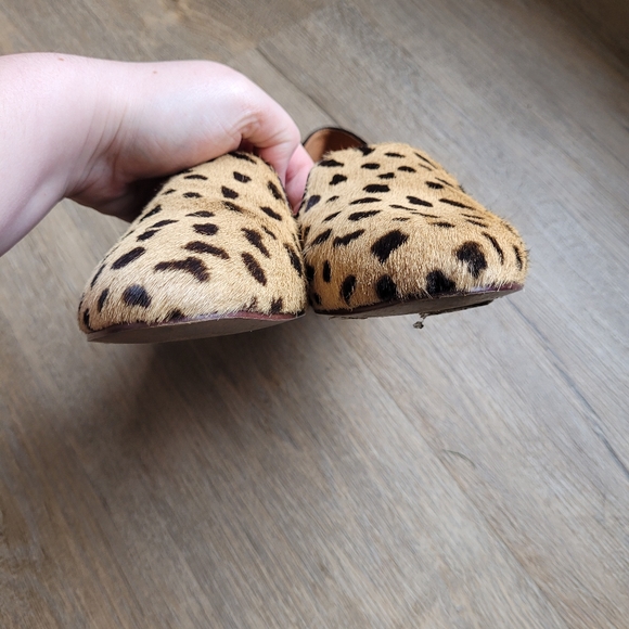 Madewell calf hair cheetah cat loafers slip ons flats - Picture 5 of 10